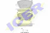182275-207 ICER Комплект тормозных колодок, дисковый тормоз