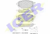 182372 ICER Комплект тормозных колодок, дисковый тормоз