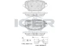 182392 ICER Комплект тормозных колодок, дисковый тормоз