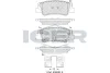 182413 ICER Комплект тормозных колодок, дисковый тормоз