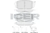 182429 ICER Комплект тормозных колодок, дисковый тормоз