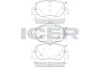 182432 ICER Комплект тормозных колодок, дисковый тормоз