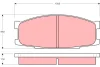 GDB1022 TRW Комплект тормозных колодок, дисковый тормоз