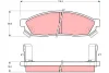 GDB1038 TRW Комплект тормозных колодок, дисковый тормоз