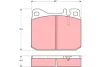 GDB1103 TRW Комплект тормозных колодок, дисковый тормоз