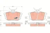 Превью - GDB1314 TRW Комплект тормозных колодок, дисковый тормоз (фото 2)