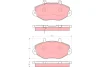 GDB1573 TRW Комплект тормозных колодок, дисковый тормоз