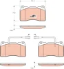 GDB1648 TRW Комплект тормозных колодок, дисковый тормоз