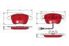 GDB1762DTE TRW Комплект тормозных колодок, дисковый тормоз