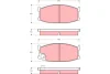 GDB200 TRW Комплект тормозных колодок, дисковый тормоз