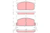 GDB210 TRW Комплект тормозных колодок, дисковый тормоз