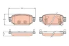 GDB2172 TRW Комплект тормозных колодок, дисковый тормоз