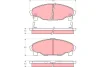 GDB3071 TRW Комплект тормозных колодок, дисковый тормоз