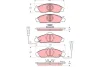 GDB3134 TRW Комплект тормозных колодок, дисковый тормоз