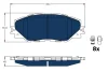 GDB3424BTE TRW Комплект тормозных колодок, дисковый тормоз