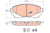 GDB3580 TRW Комплект тормозных колодок, дисковый тормоз