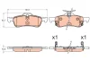 GDB3588 TRW Комплект тормозных колодок, дисковый тормоз