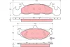 GDB4003 TRW Комплект тормозных колодок, дисковый тормоз