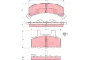 GDB4040 TRW Комплект тормозных колодок, дисковый тормоз