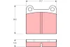 GDB656 TRW Комплект тормозных колодок, дисковый тормоз