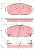 GDB7091 TRW Комплект тормозных колодок, дисковый тормоз