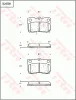 GDB7231 TRW Комплект тормозных колодок, дисковый тормоз