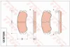 GDB7596 TRW Комплект тормозных колодок, дисковый тормоз