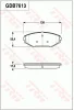 GDB7613 TRW Комплект тормозных колодок, дисковый тормоз