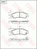 GDB7674 TRW Комплект тормозных колодок, дисковый тормоз