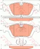 GDB7680 TRW Комплект тормозных колодок, дисковый тормоз