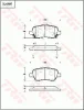 GDB7697 TRW Комплект тормозных колодок, дисковый тормоз