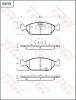 GDB7758 TRW Комплект тормозных колодок, дисковый тормоз