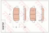 GDB7787 TRW Комплект тормозных колодок, дисковый тормоз