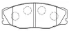A1N019 AISIN Комплект тормозных колодок, дисковый тормоз