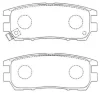 ASN-152 AISIN Комплект тормозных колодок, дисковый тормоз