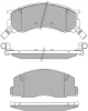 ASN-2085 AISIN Комплект тормозных колодок, дисковый тормоз