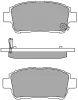 ASN-2101 AISIN Комплект тормозных колодок, дисковый тормоз