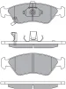 ASN-2162 AISIN Комплект тормозных колодок, дисковый тормоз