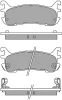 ASN-2165 AISIN Комплект тормозных колодок, дисковый тормоз