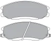 ASN-2180 AISIN Комплект тормозных колодок, дисковый тормоз