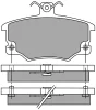ASN-2187 AISIN Комплект тормозных колодок, дисковый тормоз