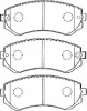 B1N018 AISIN Комплект тормозных колодок, дисковый тормоз