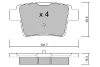 BPFO-2006 AISIN Комплект тормозных колодок, дисковый тормоз