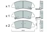 BPHY-1013 AISIN Комплект тормозных колодок, дисковый тормоз