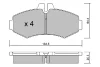 BPMB-1011 AISIN Комплект тормозных колодок, дисковый тормоз