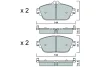 BPMB-1021 AISIN Комплект тормозных колодок, дисковый тормоз