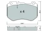 BPMB-1022 AISIN Комплект тормозных колодок, дисковый тормоз