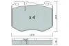 BPMB-1023 AISIN Комплект тормозных колодок, дисковый тормоз