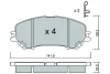 BPNI-1022 AISIN Комплект тормозных колодок, дисковый тормоз