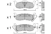 BPNI-2007 AISIN Комплект тормозных колодок, дисковый тормоз